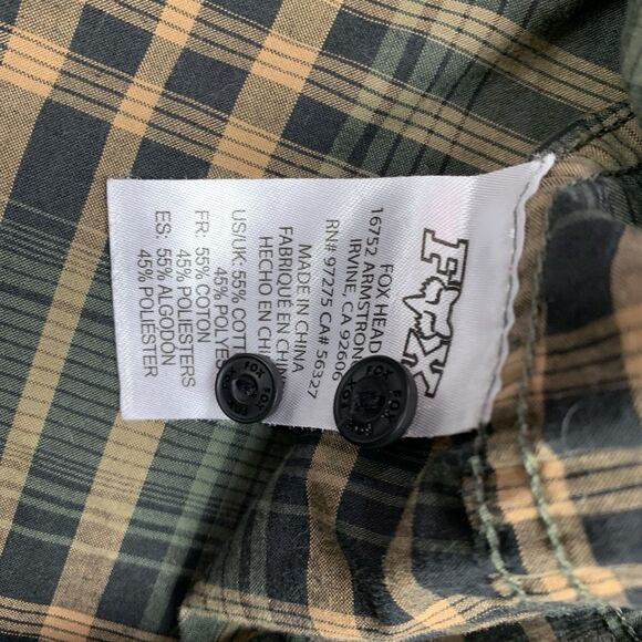 Fox Heritage Forged Plaid Long Sleeve Button Down Men’s Size XXL - Picture 11 of 14